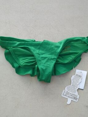Nicolita Green Ruffle Bikini Bottom